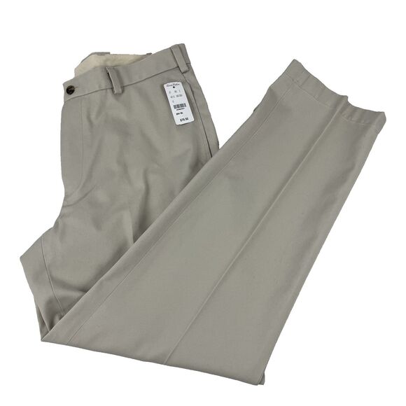 Brooks Brothers Pants Men’s 35x30 Beige Khaki NWT Advantage Chino Clark Preppy - Picture 1 of 8